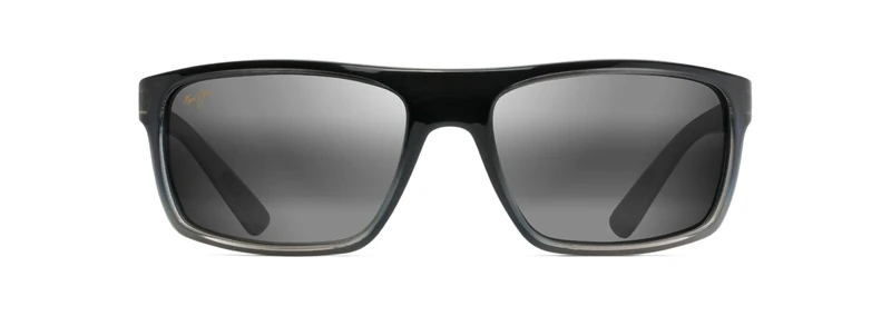 Maui Jim Unisex-Adult Byron Bay Sunglasses, Matte Black Rubber/Neutral Grey, L