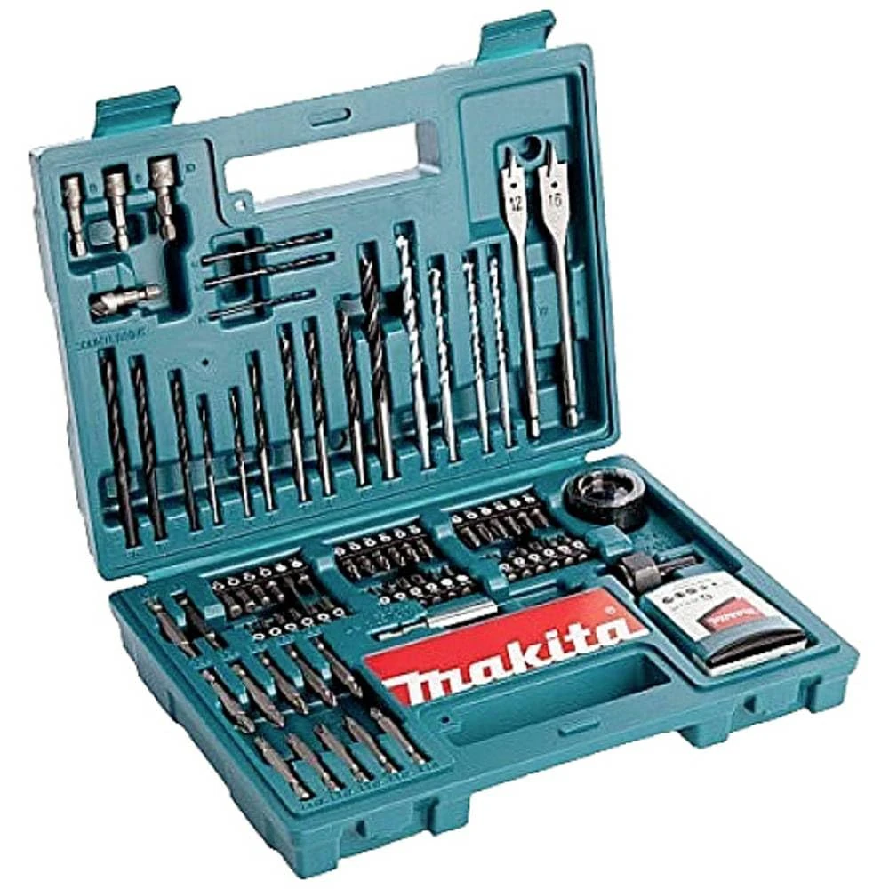 Makita B-53811 Drill & Screwdriver Bit Accessory Set (100 Piece), Multi-Colour, Set of 100