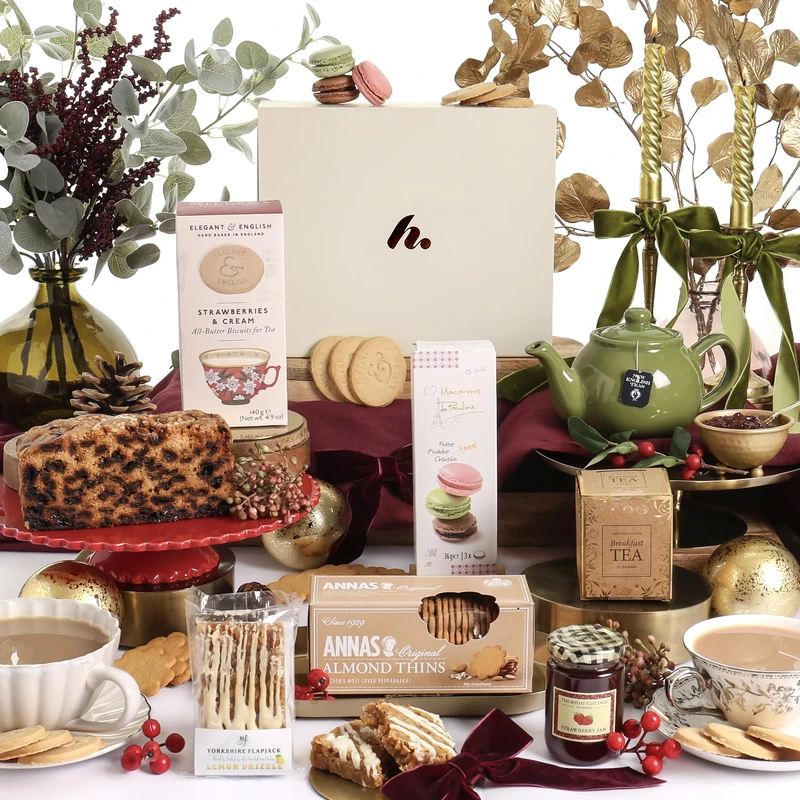 Luxury Afternoon Tea Hamper Gifts for Women and Men - Gourmet Food Gift Hamper for Mum, Birthday Hampers for Women, Grandma Gifts, New Mum, New Home, Anniversary, Thank yous, By Clearwater Hampers