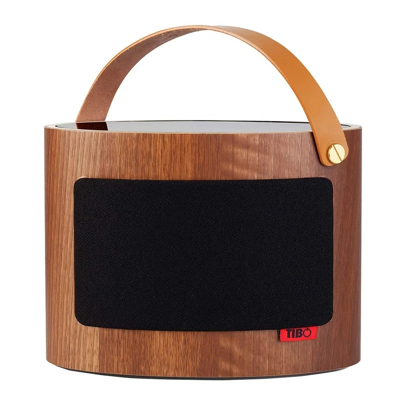 TIBO Vogue 3 |Portable Wi-Fi & Bluetooth Speaker | Multi Room Battery Powered Hi-Fi Speaker with Internet Radio for Home or Outdoor Use | Minimum 8 Hours Playback Time | Walnut finish