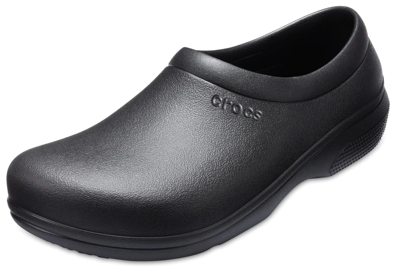 Crocs Unisex On The Clock Work Slipon Sandals, Black, 6 UK Men /7 UK Women