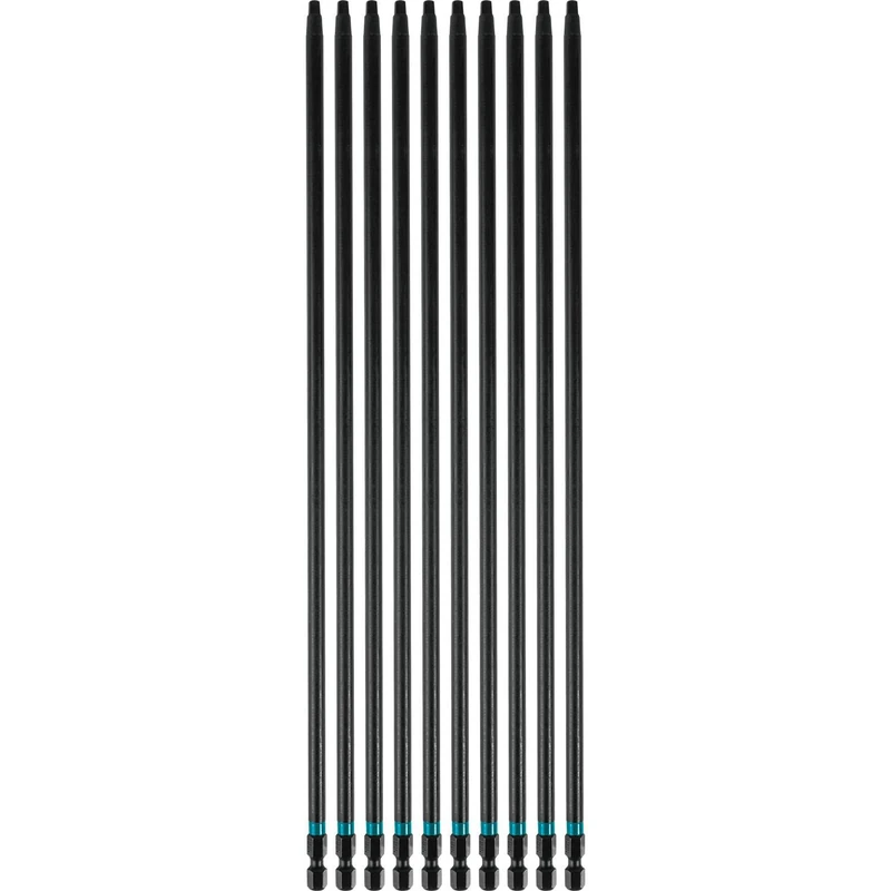 Makita A-99275 Impactx #3 Square Recess 12″ Power Bit, 10 Pack, Bulk