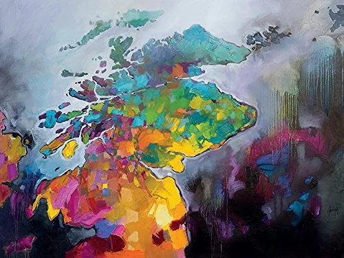 The Art Group "Scotland Scott Naismith Canvas Print, Multi-Colour, 60 x 80 x 1.3 cm