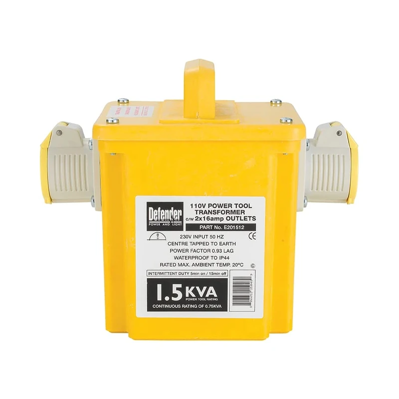 Defender 1.5kVA Transformer 16A 110V 16A (E201512)