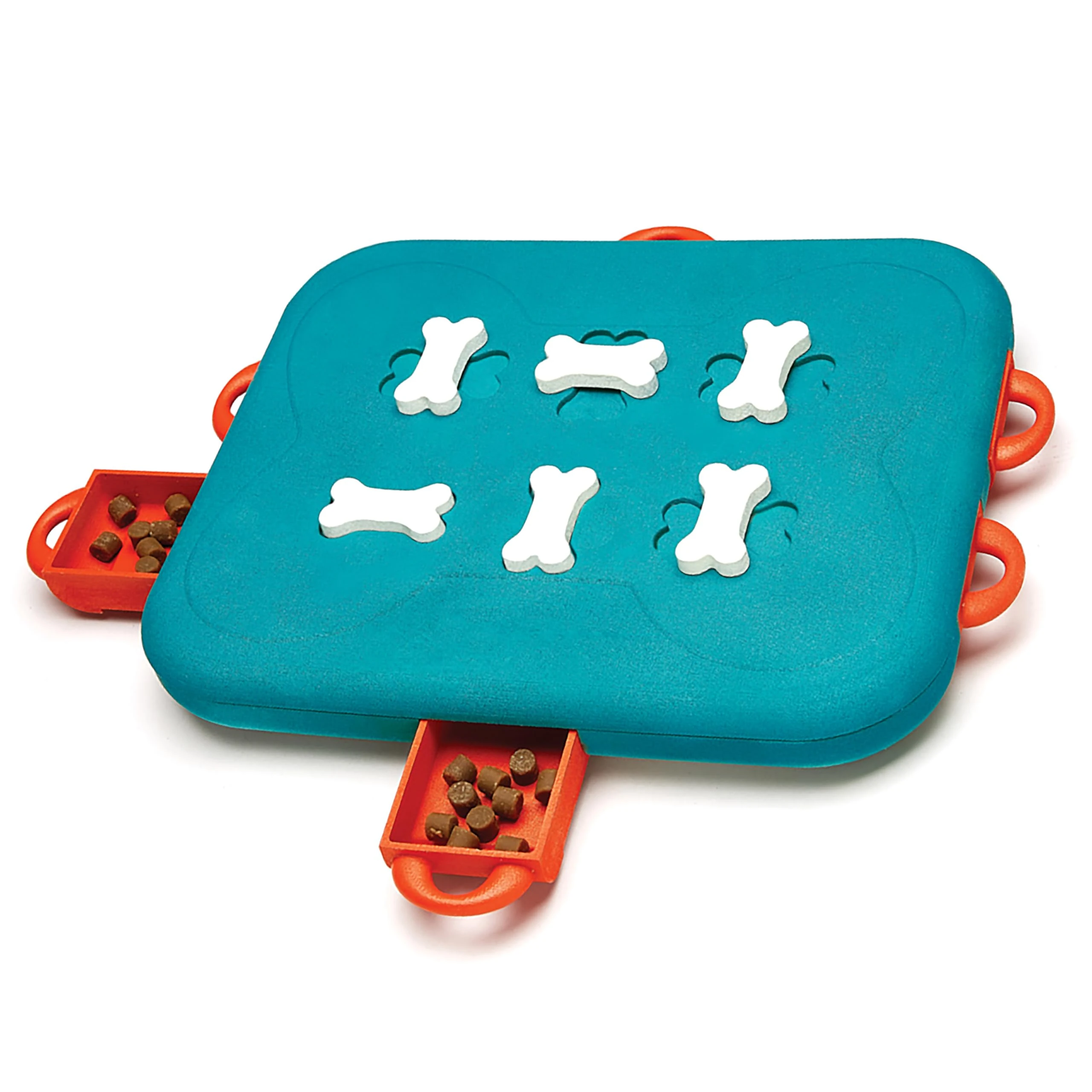 Outward Hound by Nina Ottosson Dog Casino Treat Puzzle Enrichment Toy, Level 3 Advanced, Turquoise