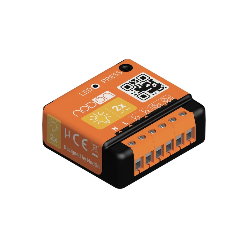 NodOn SIN-2-2-01 EnOcean Flush-Mounted Module 2 x 1.15 W Switching Capacity 2 Channels - Image 1