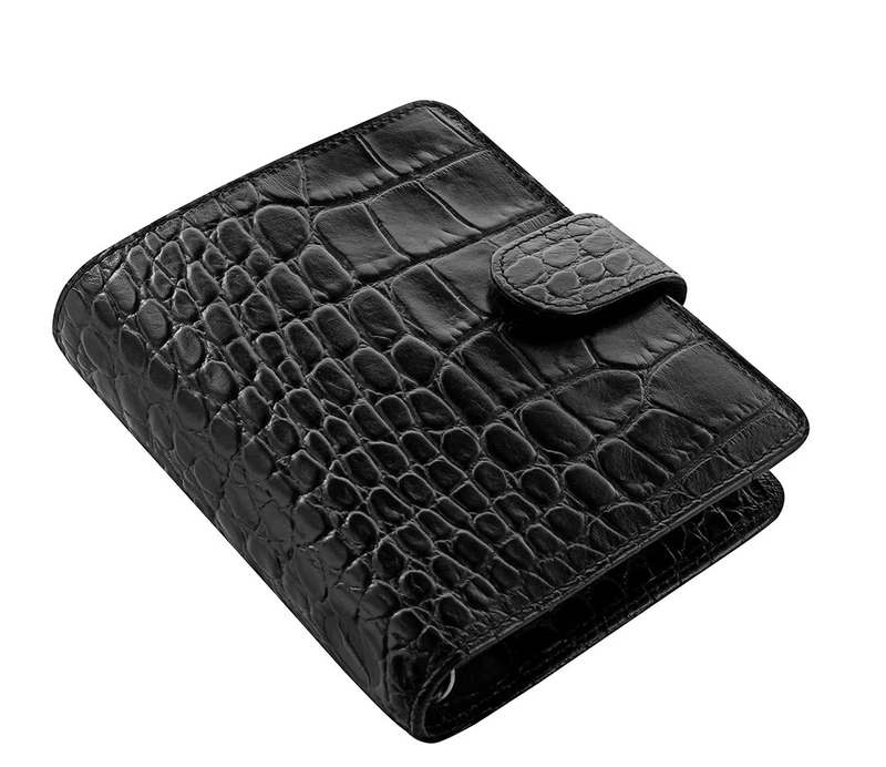 Filofax Pocket Classic Croc organiser - Ebony