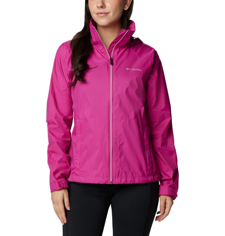 Columbia Women's Switchback Iii Jacket Rain, Fuchsia, XS