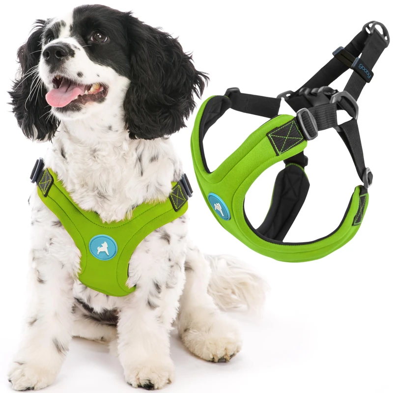 Gooby Escape Free Sport Harness - Lime, Large - No Choke