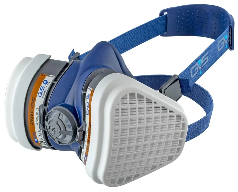GVS SPR495 Elipse Mask with A2P3 Filters for Organic Gases and Vapours until 5000 ppm and Dust, S/M