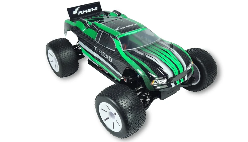 Amewi 22233 T-Head Truggy 4WD Brushed, 1:10 RTR Green
