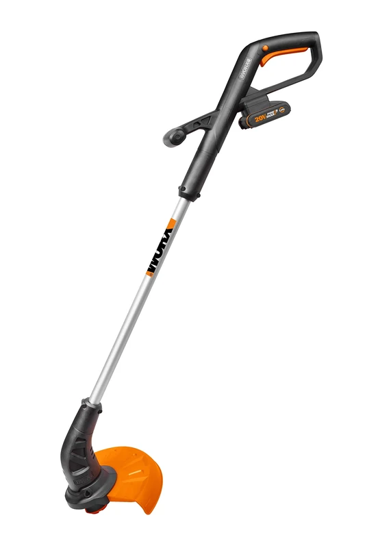 WORX WG157E Lightweight Cordless Grass Trimmer - 20V Tool Only with AutoFeed and Easy Grip Handle, 2-in-1 Edge Trimmer, Part of WORX PowerShare Battery System with 2.0 Battery & Charger