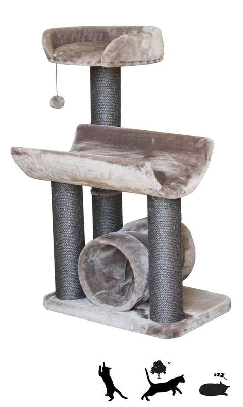 PetRebels Cat tree Sweet Petite Mansion 93 fuzzy brown