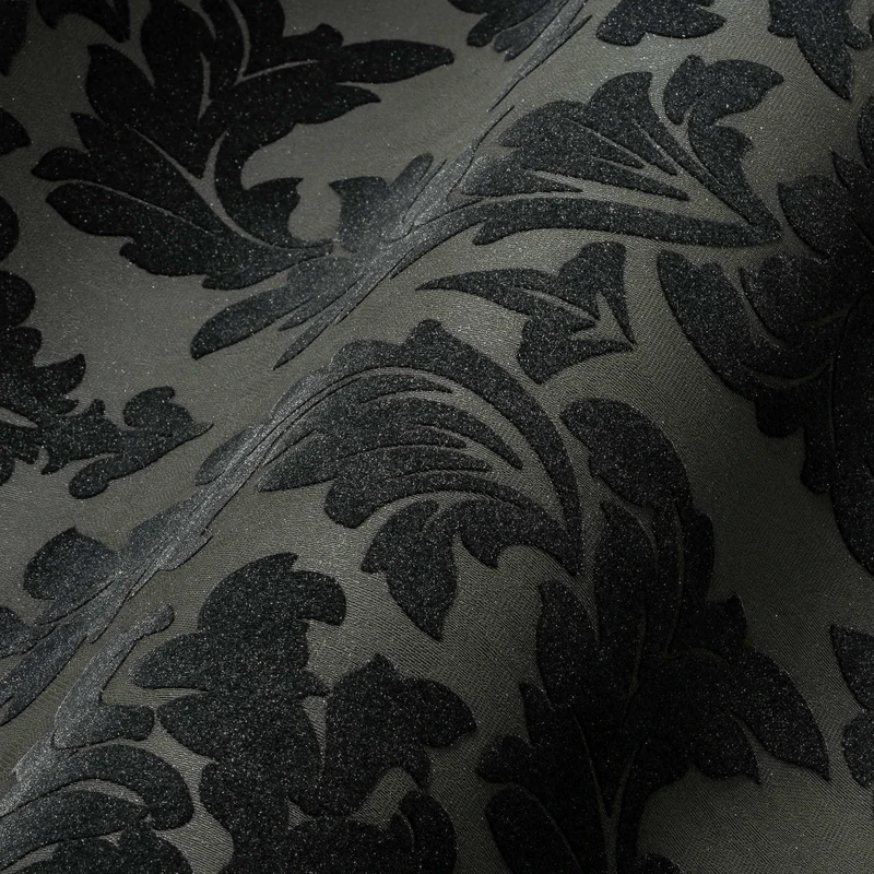Architects Paper Castello 335805 33580-5 Non-Woven Wallpaper Luxury Classic Baroque 10.05 m x 0.52 m Grey Black Metallic Made in Germany