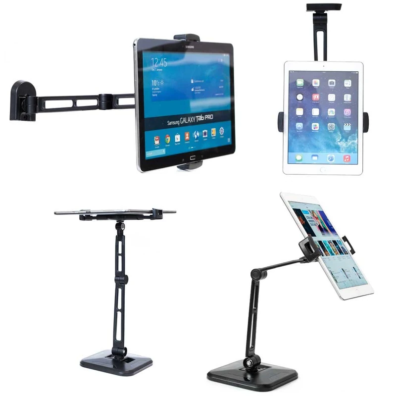 InLine 23154 A Tablet Holder for Wall or Table Mount, Universal for 11,93 32,76 cm (4.7 – 12.9 Inches – Black