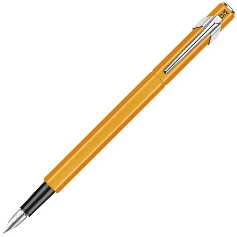 Caran d'Ache 849 Metal Fountain Pen Fluo EF Orange