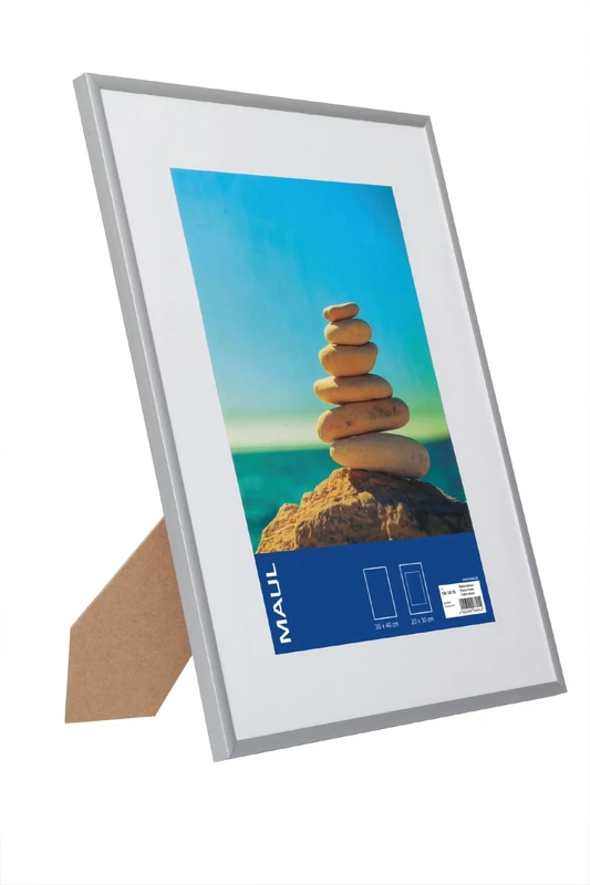 MAUL Aluminium Picture Frame Silver, aluminium Aluminium MDF, Silver, 30 x 40 cm