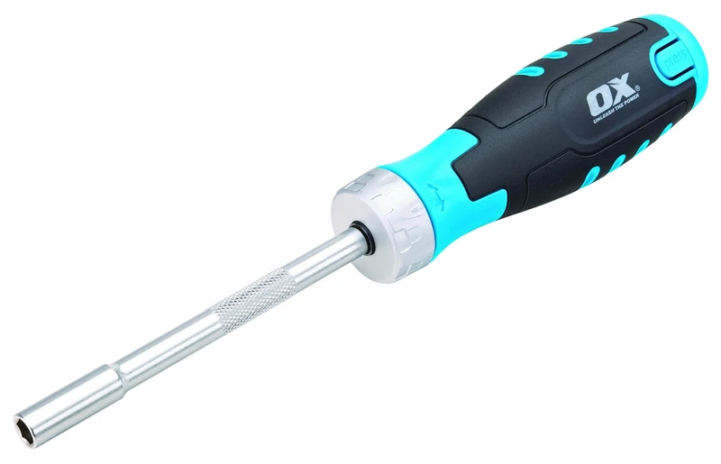OX Pro Heavy Duty Multibit Ratchet Screwdriver - Multicolor