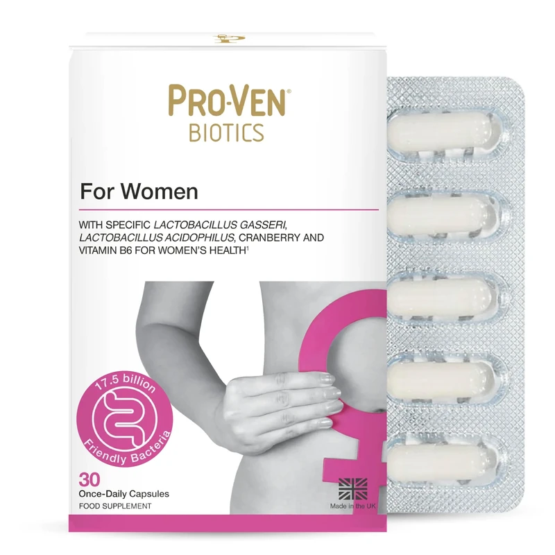 Pro-Ven Probiotics for Women - 17.5B CFU, Cranberry & Hormone, 30 UK Capsules