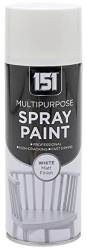 White Matt Multi-Purpose Aerosol Spray Paint 400ml (1 Pack)