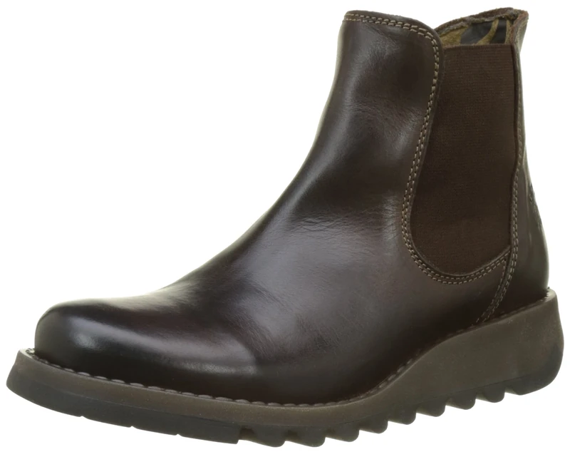 Fly London Women's Salv Chelsea Boots, Dark Brown 001, 4 UK