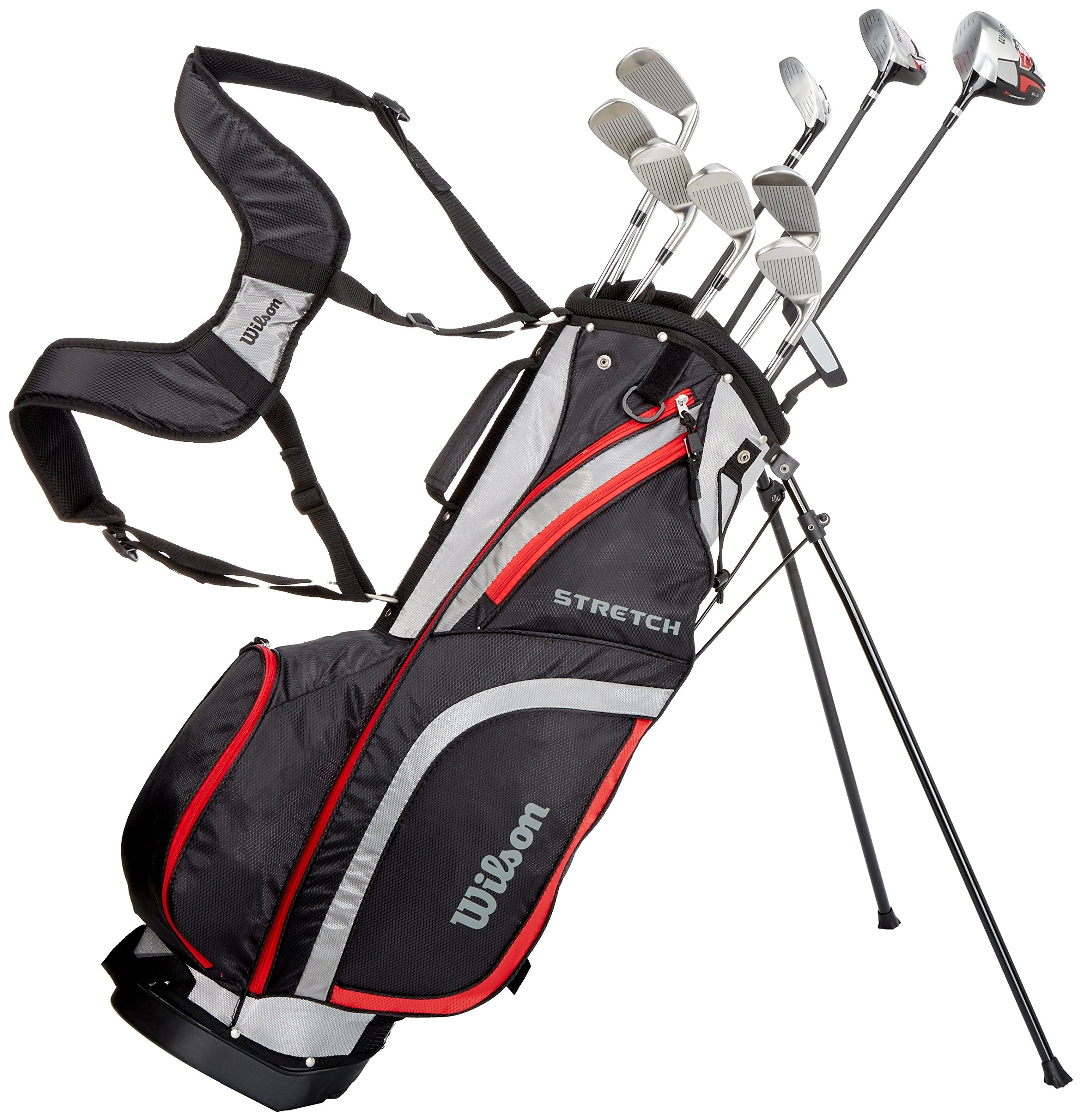 Wilson Men's Stretch Golf Club 10Club Set with Stand Bag