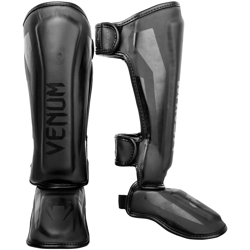 Venum, Elite Shin Guards Kids, Unisex Kids, S, Black