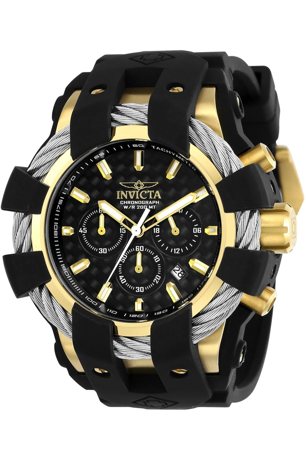 Invicta Men Analog Quartz Watch with Silicone Strap 23860