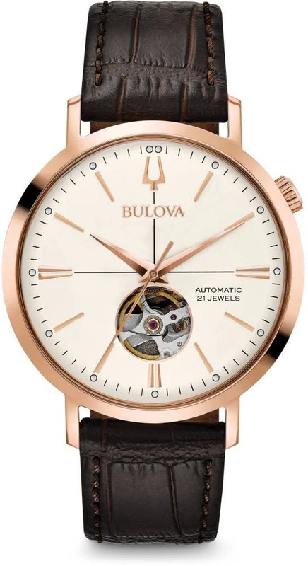 Bulova Mens Classic Automatic Watch 97A136 - White Dial