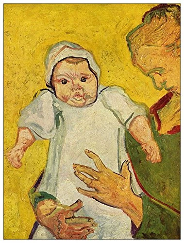 ArtPlaza Van Gogh Vincent-Augustine Roulin with her infant Decorative Panel, Wood, Multi-Colour, 60 x 1.8 x 80 cm