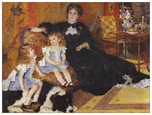 ArtPlaza Renoir Pierre-Auguste-Madame Charpentier and her children Decorative Panel, Wood, Multi-Colour, 80 x 1.8 x 60 cm