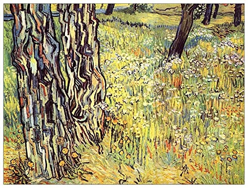 ArtPlaza Van Gogh Vincent-Tree trunks Decorative Panel, Wood, Multi-Colour, 80 x 1.8 x 60 cm