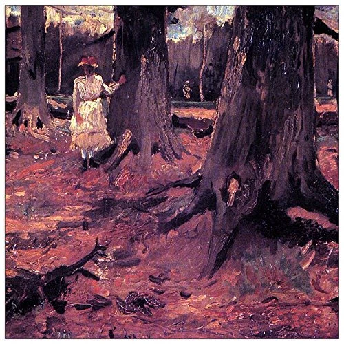 ArtPlaza Van Gogh Vincent-Girl in White in the Woods Decorative Panel, Multi-Colour, 50 x 1.8 x 50 cm