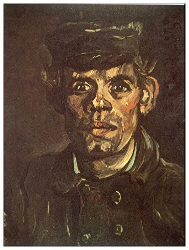 ArtPlaza Van Gogh Vincent-Peaked Cap Decorative Panel, Wood, Multi-Colour, 60 x 1.8 x 80 cm