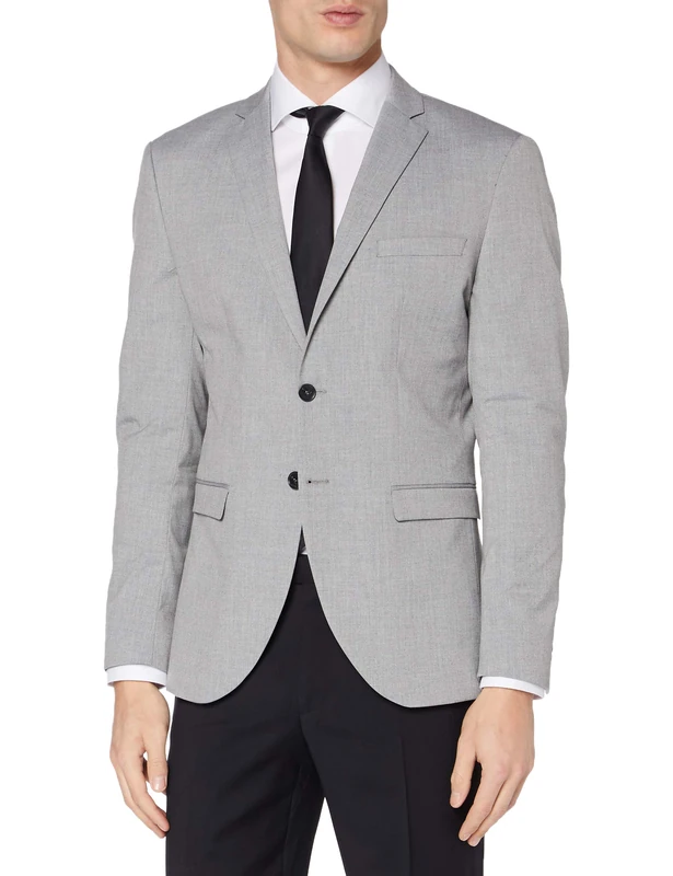 SELECTED HOMME Men's Shdnewone-mylologan1 Light Grey Blz Noos Suit Jacket, Grey (Light Grey Melange), 40R UK (50 EU)