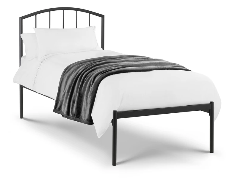 Julian Bowen Onyx Bed - Anthracite (Black) Metal Beds