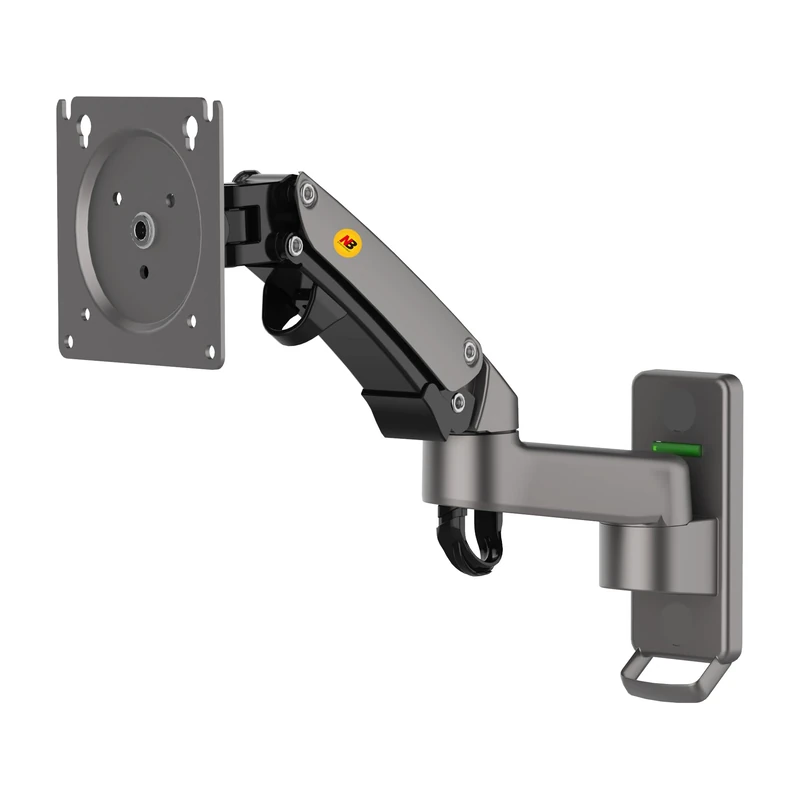 NB North Bayou Monitor Wall Mount for 17 to 35 inch Screen, Single Monitor Arm Holds 3 to 12 kg, Adjustable Tilt Swivel Rotation | VESA 75 & 100 mm F150