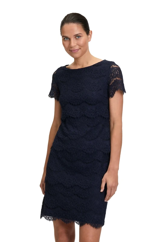 Vera Mont Women's 0018/4851 Dress, Blue (Night Sky 8541), 22 (Size: 48)