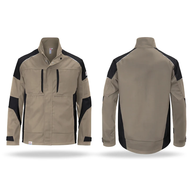 Kubler 12505365-2599-L "Activiq" Jacket, Sand Brown and Black, Large