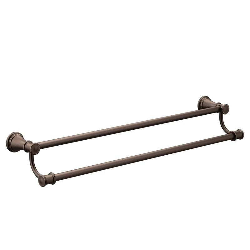 Moen YB6422ORB Belfield 24-Inch Bathroom Double Towel Bar, Oil Rubbed Bronze