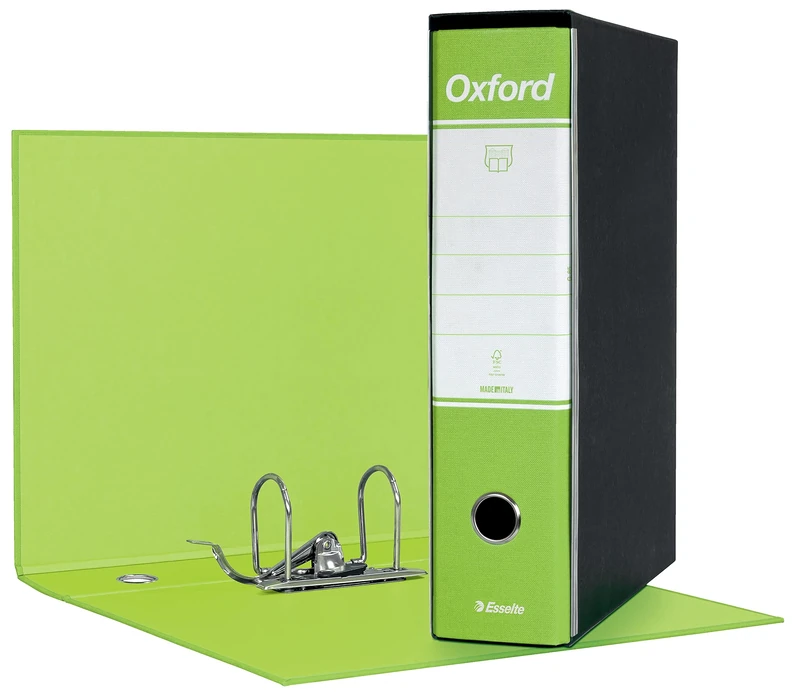 ESSELTE G85 Oxford Recorder - Protocol Spine 8 cm - Lime Green - Pack of 6-390785600