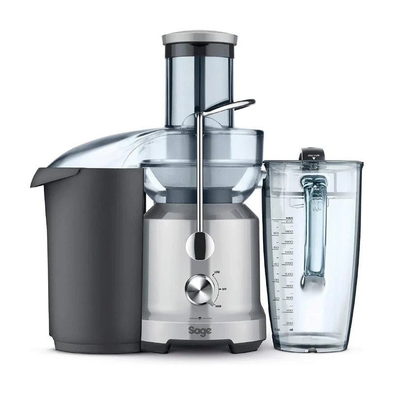 Sage - The Nutri Juicer Cold - Cold Press Extractor for Fruit and Vegetables - High Capacity 2L Jug - 1250W - Silver