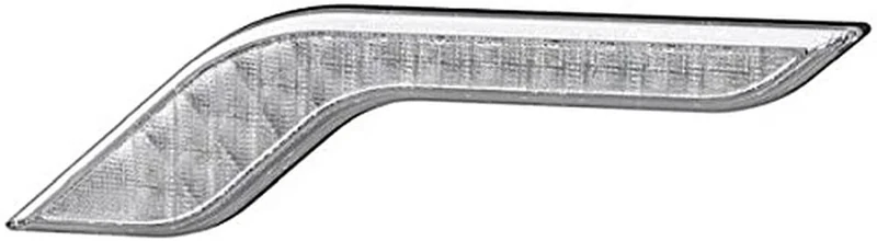 HELLA 2BA 013 334-051 Direction Indicator - Shapeline Style Wing - LED - 24/12V - Bolted/mounting - Lens Colour: Crystal clear - Plug: AMP - 2-pin connector - Left Front - Quantity: 1