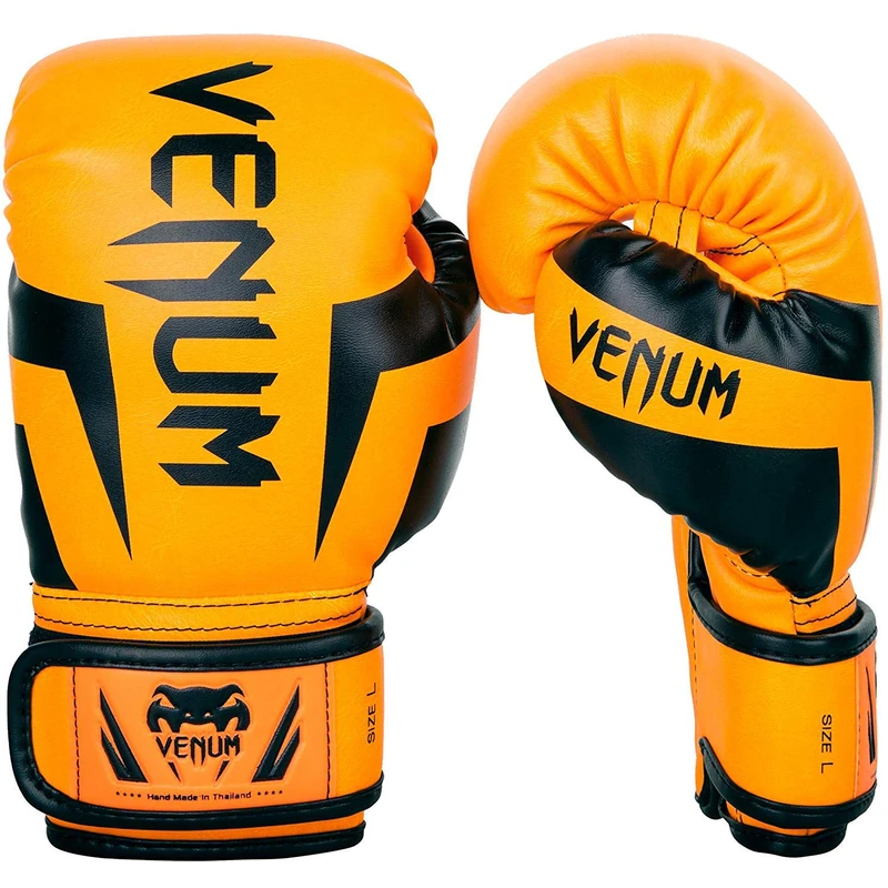 Venum Kids Elite Boxing Gloves - Neon Orange - Medium