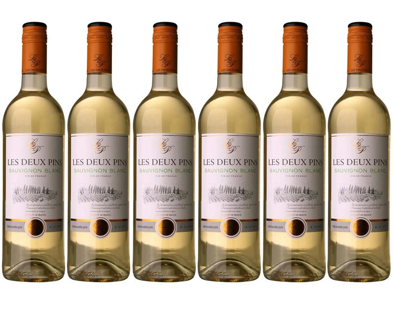 Les Deux Pins - Sauvignon Blanc White Wine (6 x 0,75 L)