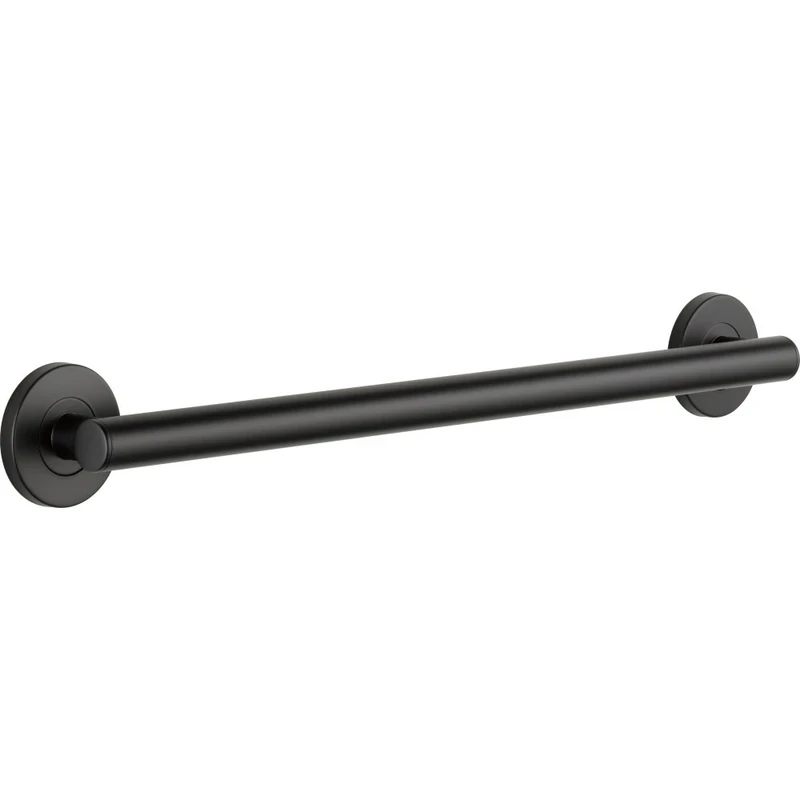 Delta 41824 24" Grab Bar with Concealed Mounting, Contemporary Modern Design, Matte Black