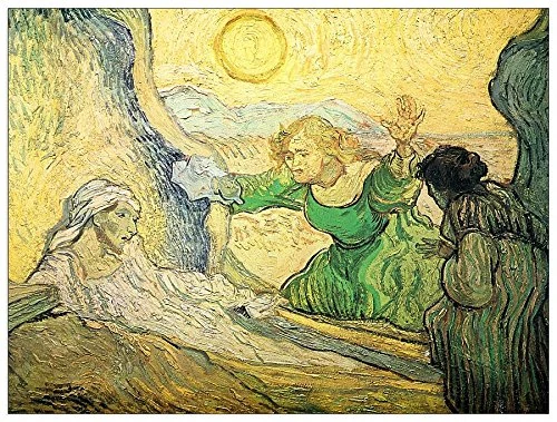 ArtPlaza Van Gogh Vincent-Resurrection of Lazarus Decorative Panel, Wood, Multi-Colour, 80 x 1.8 x 60 cm