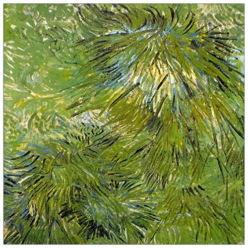 ArtPlaza Van Gogh Vincent-Grass Decorative Panel, Wood, Multi-Colour, 50 x 1.8 x 50 cm