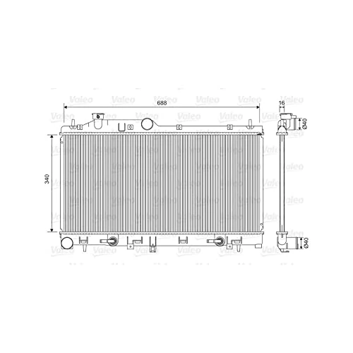 Valeo Radiator, Engine Cooling 701554