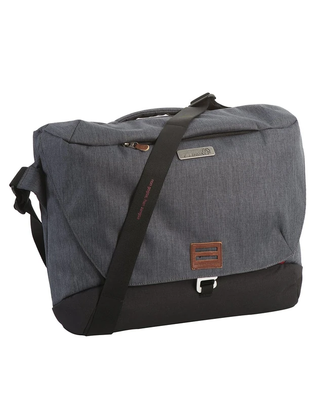 Ternua ® Navaho Messenger Unisex Adult Shoulder Bag, unisex_adult, 26919075780, Black (whales Grey/Black), One Size